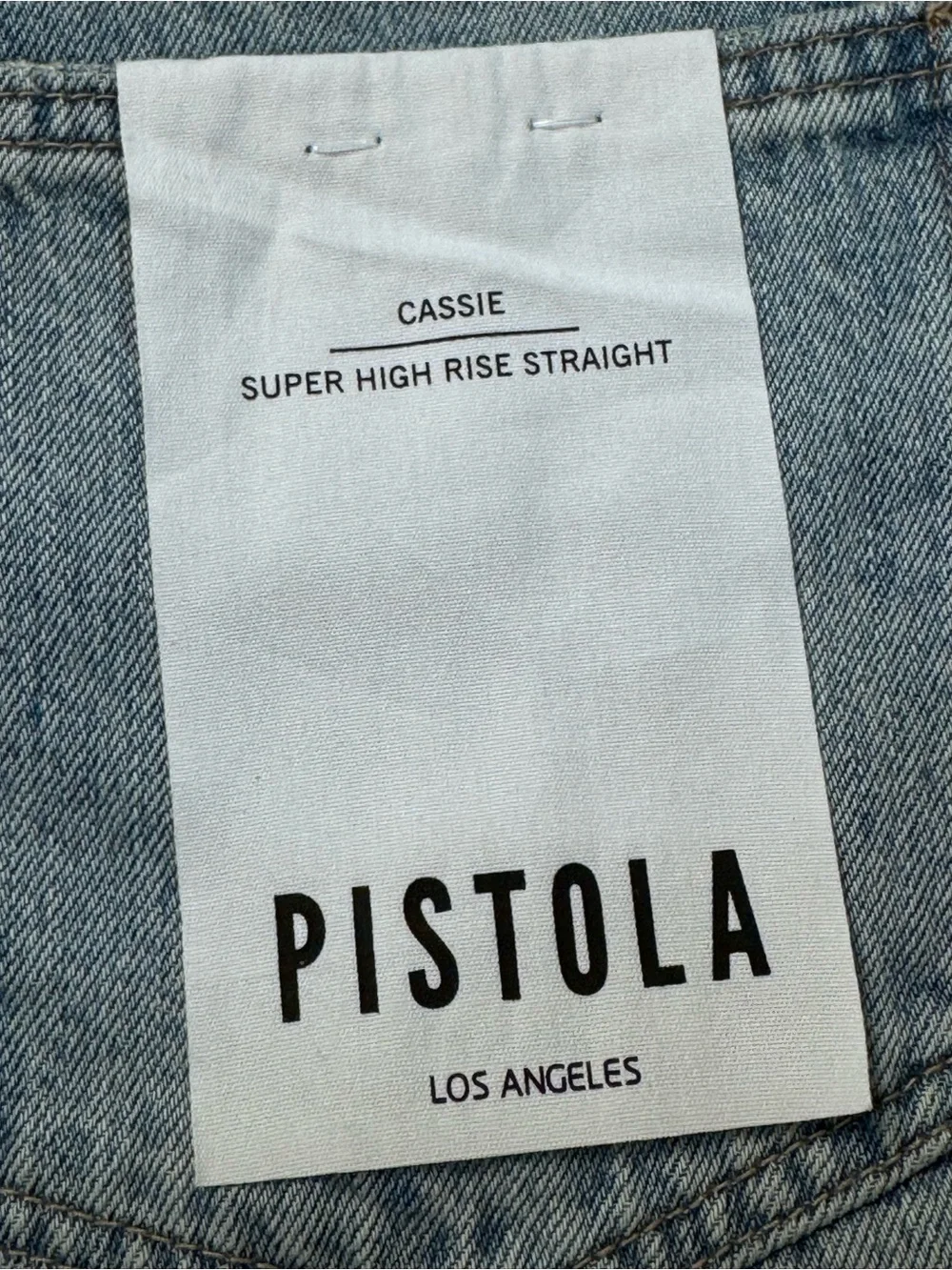 NEW PISTOLA Cassie Super High Rise Straight Jeans Bramble - Picture 14 of 16